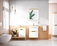 Тумба с раковиной Vitra Sento 65 подвесная Белая матовая арт-60822 — фото 3, Тумбы с раковиной