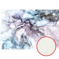 Фреска Ortograf Fluid art 34219 Фактура флок FLK Флизелин (4*2,7) Синий/Сиреневый, Абстракция арт-34219 (флок FLK) — фото 1, Фрески