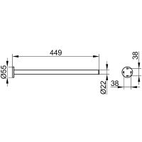 Полотенцедержатель Keuco Plan 14920 370000 Черный матовый арт-14920370000 — фото 4, Полотенцедержатели