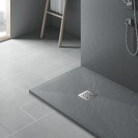 Душевой поддон из искусственного камня Vincea 100x100 Серый арт-VST-4SR1010G — фото 3, Душевые поддоны из искусственного камня