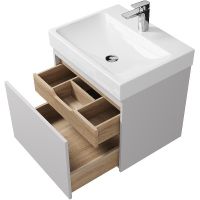 Тумба под раковину Creto Etna 60 подвесная Белая арт-4-1077W — фото 3, Тумбы под раковину