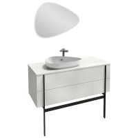 Раковина-чаша Jacob Delafon Nouvelle Vague 56 Белая глянцевая арт-EVI102-00 — фото 5, Раковины накладные