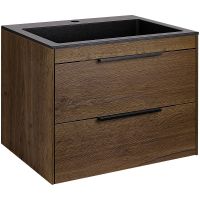 Тумба под раковину Vincea Chiara 2D 60 подвесная T.Oak арт-VMC-2C2600TO — фото 5, Тумбы под раковину