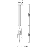 Подвесной светильник Divinare Lich Дымчатый Хром арт-5012/06 SP-1 — фото 4, Подвесные светильники