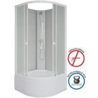 Душевая кабина Niagara Promo 80x80 без гидромассажа арт-P80/40/MT/BK — фото 3, Душевые кабины