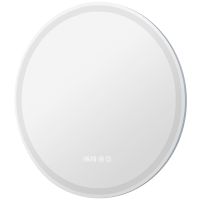 Зеркало Aquanet Оптима 60 с подсветкой с сенсорным выключателем, часами и подогревом арт-304265 — фото 4, Зеркала в ванную комнату