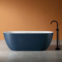 Ванна из искусственного камня Abber Frankfurt 170x75 Синяя матовая без гидромассажа арт-AM9941DB — фото 1, Ванны из искусственного камня