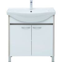 Тумба под раковину Aquanet Донна 80 Белый дуб Белая арт-274170 — фото 2, Тумбы под раковину