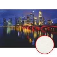 Фреска Ortograf Небоскребы 4476 Фактура флок FLK Флизелин (4*2,7) Синий/Разноцветный, Город арт-4476 (флок FLK) — фото 1, Фрески