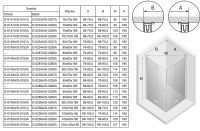 Душевой уголок New Trendy New Soleo Black 80х80 профиль Черный стекло прозрачное арт-D-0287A/D-0288A — фото 10, Квадратные душевые уголки