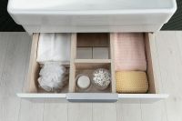 Тумба под раковину Aquanet Ирис new 60 подвесная Белая глянцевая арт-310148 — фото 9, Тумбы под раковину