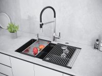 Кухонная мойка Paulmark Lumi 74 UNI Черный маталлик арт-LU74-BLM — фото 4, Кухонные мойки