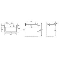 Раковина Jacob Delafon Terrace 80 без подсветки арт-EXD112-00 — фото 6, Раковины подвесные