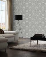 Обои Solo Impuls Винил на флизелине (1,06*10,05) Бежевый/Серый, Дамаск арт-168517-26 — фото 2, Обои для стен