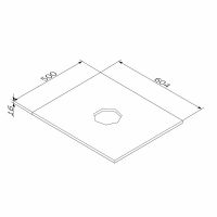 Столешница под раковину AM.PM Func 60 Белая матовая арт-M8FST0600WM — фото 3, Столешницы под раковину