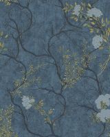 Обои Emiliana Parati Zen Винил на флизелине (1,06*10,05) Синий, Деревья/Цветы арт-72959 — фото 2, Обои для стен