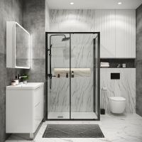 Душевой уголок Grossman Cosmo 110х70 профиль Графит сатин стекло прозрачное арт-120.K33.02.1170.42.00 — фото 1, Прямоугольные душевые уголки