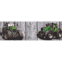 Бордюр детский AS Creation Little Stars Винил на флизелине (0,13*5) Серый/Зеленый, Автомобиль арт-35843-1 — фото 1, Обои для стен