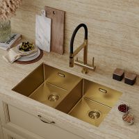 Товар: Кухонная мойка Iddis Edifice 75 Золото матовое арт-EDI75B2i77 - фото 3 Кухонная мойка Iddis Edifice 75 Золото матовое арт-EDI75B2i77 — фото 3, Кухонные мойки