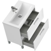 Тумба под раковину Cersanit Melar 80 Белая арт-64130 — фото 7, Тумбы под раковину