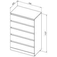 Комод Aquanet Сканди 70 Дуб крафт арт-302552 — фото 9, Комоды и тумбы для ванной комнаты
