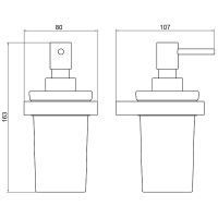 Дозатор для жидкого мыла Timo Petruma Хром арт-15239/00 — фото 2, Дозаторы