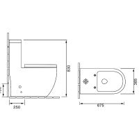 Унитаз моноблок Grossman Style с бачком и сиденьем Микролифт арт-GR-4496S — фото 8, Напольные унитазы