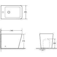 Биде SantiLine Белое арт-SL-5052 — фото 2, Биде напольные