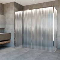 Душевой уголок Vincea Garda 170x80 профиль Хром стекло шиншилла арт-VSR-1G28017CH — фото 1, Прямоугольные душевые уголки