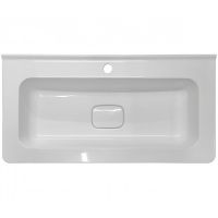 Тумба под раковину Style Line Бергамо мини 90 Люкс Plus подвесная Белая антискрейч арт-СС-00002364 — фото 5, Тумбы под раковину