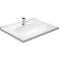 Раковина Эстет Лилия 70 Белая арт-ФР-00000784 — фото 1, Раковины встраиваемые сверху