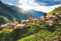 Фреска Ortograf Горы 30903 Фактура бархат FX Флизелин (4*2,7) Зеленый/Синий/Коричневый, Горы/Пейзаж арт-30903 (бархат FX) — фото 2, Фрески