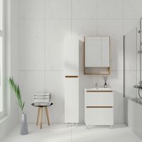 Зеркальный шкаф VIANT Мальта 60 Дуб Вотан арт-VMAL60-ZSH — фото 6, Зеркальные шкафы в ванную