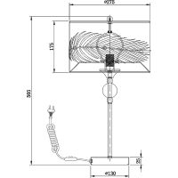 Настольная лампа Maytoni House Farn Белая Золото арт-H428-TL-01-WG — фото 6, Настольные лампы