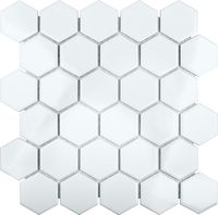 Керамическая мозаика StarMosaic Hexagon small White Glossy MT32000/IDL1001 26,5x27,8 см арт-С0003124 — фото 1, товары