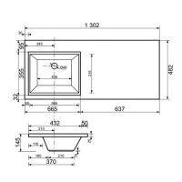 Товар: Раковина Style Line Estetus Даллас 130 L с местом под стиральную машину Белая арт-СС-00002391 - фото 3 Раковина Style Line Estetus Даллас 130 L с местом под стиральную машину Белая арт-СС-00002391 — фото 3, Раковины на стиральную машину