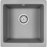 Кухонная мойка Paulmark Gera 50 Серый металлик арт-PM104546-GRM — фото 1, Кухонные мойки