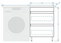Тумба под раковину Stella Polar Мадлен 120 Белая арт-SP-00000406 — фото 9, Тумбы под раковину