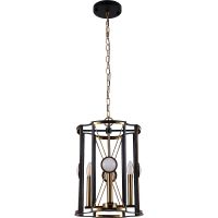 Подвесной светильник Crystal Lux Черный Золото арт-TANDEM SP4 D410 GOLD — фото 1, Подвесные светильники