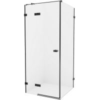 Душевой уголок New Trendy Avexa Black 120x80 L профиль Черный стекло прозрачное арт-EXK-1598 — фото 1, Прямоугольные душевые уголки