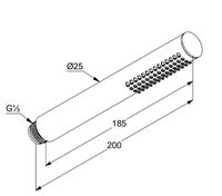 Ручной душ Kludi Nova Fonte Черный матовый арт-3912039-00 — фото 2, Лейки для душа