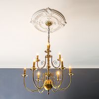 Розетка потолочная Европласт 770x54x770 мм арт-1.56.026 — фото 2, Розетки потолочные