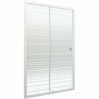 Душевая дверь Triton Слайд 120 профиль Белый стекло прозрачное с рисунком арт-Щ0000038520 — фото 9, Раздвижные душевые двери