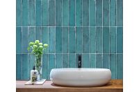 Товар: Керамическая плитка Monopole Ceramica Martinica Turquoise настенная 7,5x30 см арт-67287 - фото 2 Керамическая плитка Monopole Ceramica Martinica Turquoise настенная 7,5x30 см арт-67287 — фото 2, Керамическая плитка