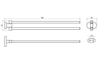 Товар: Полотенцедержатель Ravak 10° поворотный Хром арт-X07P319 - фото 2 Полотенцедержатель Ravak 10° поворотный Хром арт-X07P319 — фото 2, Полотенцедержатели
