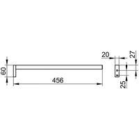 Полотенцедержатель Keuco Edition 90 Square 19120 010000 Хром арт-19120010000 — фото 3, Полотенцедержатели
