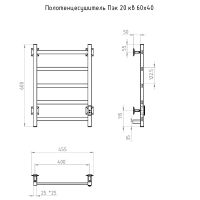 Товар: Электрический полотенцесушитель Тругор ПЭК 20кв СП 60x40 Черный арт-Пэксп20кв/6040черныйВГП - фото 3 Электрический полотенцесушитель Тругор ПЭК 20кв СП 60x40 Черный арт-Пэксп20кв/6040черныйВГП — фото 3, Электрические полотенцесушители