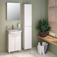 Зеркальный шкаф Runo Лада 50 Белый арт-00-00001158 — фото 4, Зеркальные шкафы в ванную