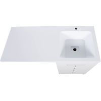 Товар: Тумба с раковиной Orange Optima 110 Белый глянец арт-OPD-110TUW+RAR - фото 3 Тумба с раковиной Orange Optima 110 Белый глянец арт-OPD-110TUW+RAR — фото 3, Тумбы с раковиной