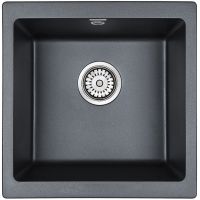Кухонная мойка Paulmark Gera 50 Черный металлик арт-PM104546-BLM — фото 1, Кухонные мойки